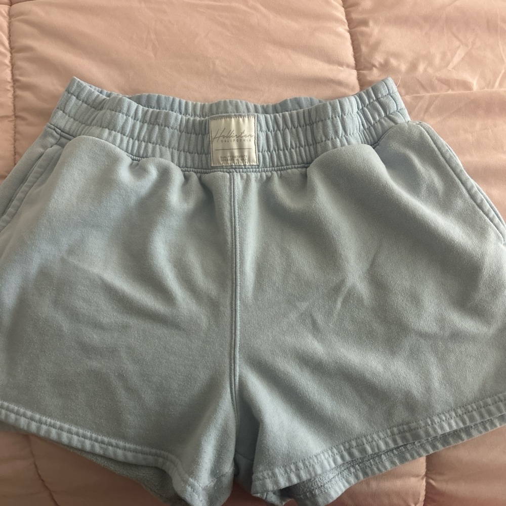 Hollister Women's Sky Blue Athletic Shorts